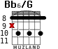 Bb6/G для гитары - вариант 6