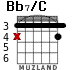 Bb7/C для гитары