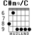 C#m9/C для гитары - вариант 2