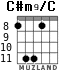 C#m9/C для гитары - вариант 3