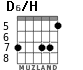 D6/H для гитары - вариант 5