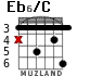 Eb6/C для гитары - вариант 2