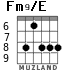 Fm9/E для гитары - вариант 2