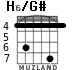 H6/G# для гитары