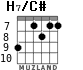 H7/C# для гитары - вариант 2