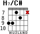 H7/C# для гитары - вариант 3
