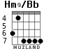 Hm9/Bb для гитары - вариант 2