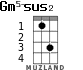Gm5-sus2 для укулеле