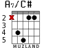 A7/C# для гитары - вариант 2
