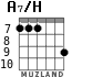 A7/H для гитары - вариант 2