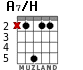 A7/H для гитары - вариант 3