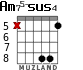 Am75-sus4 для гитары - вариант 8