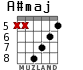 A#maj для гитары - вариант 4