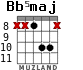 Bb5maj для гитары - вариант 3