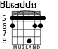 Bb6add11 для гитары - вариант 6