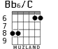 Bb6/C для гитары - вариант 3