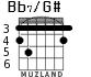 Bb7/G# для гитары - вариант 2