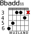 Bbadd11 для гитары - вариант 2