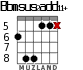 Bbmsus2add11+ для гитары - вариант 3