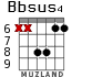 Bbsus4 для гитары - вариант 4