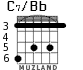 C7/Bb для гитары - вариант 3