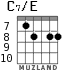 C7/E для гитары - вариант 6