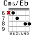 Cm6/Eb для гитары - вариант 5