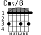 Cm7/G для гитары - вариант 4