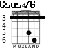 Csus4/G для гитары - вариант 1