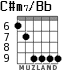 C#m7/Bb для гитары - вариант 5
