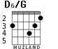 D6/G для гитары - вариант 3