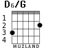 D6/G для гитары - вариант 1