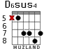 D6sus4 для гитары - вариант 5