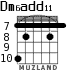 Dm6add11 для гитары - вариант 2