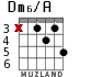 Dm6/A для гитары - вариант 3