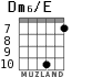 Dm6/E для гитары - вариант 7