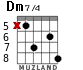 Dm7/4 для гитары - вариант 2