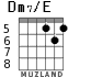 Dm7/E для гитары - вариант 2