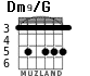 Dm9/G для гитары - вариант 2