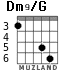 Dm9/G для гитары - вариант 3