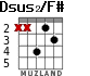 Dsus2/F# для гитары - вариант 2