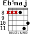 Eb5maj для гитары - вариант 3