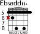 Eb6add11+ для гитары - вариант 2