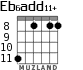 Eb6add11+ для гитары - вариант 3