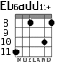 Eb6add11+ для гитары - вариант 4