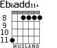 Eb6add11+ для гитары - вариант 5