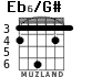 Eb6/G# для гитары - вариант 4