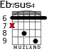 Eb7sus4 для гитары - вариант 3