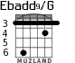 Ebadd9/G для гитары - вариант 2