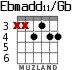 Ebmadd11/Gb для гитары - вариант 1